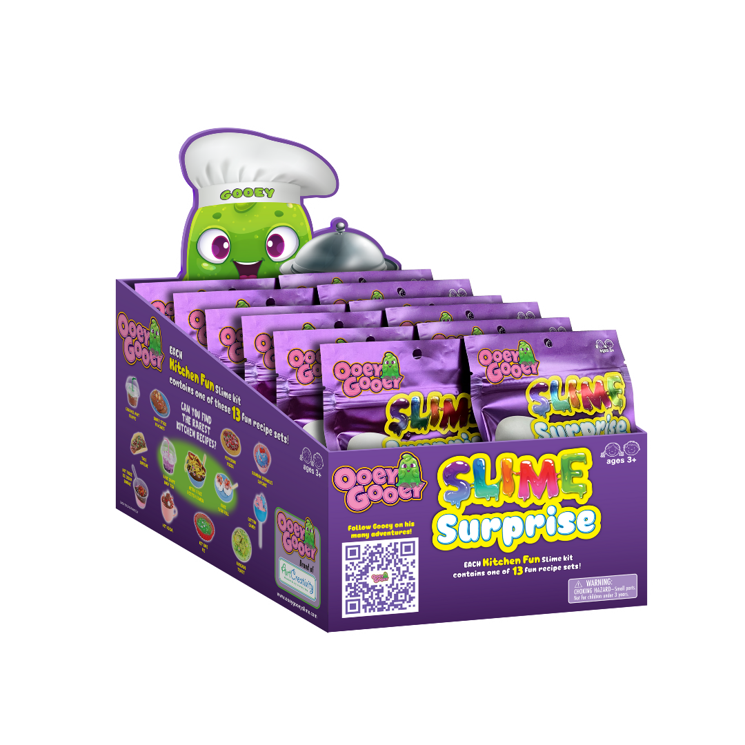 Ooey Gooey Slime Surprise Box, set of 12 bags